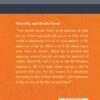Sincerity and Brotherhood Back Cover